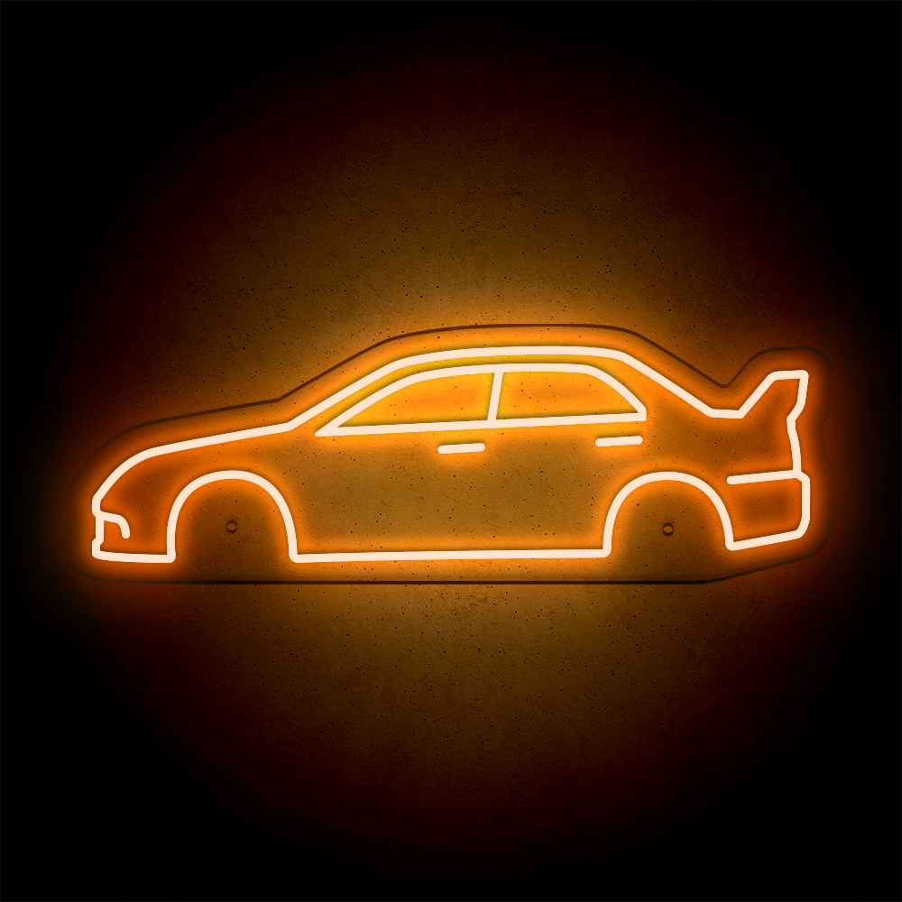 Néon LED mural - MITSUBISHI EVO 9