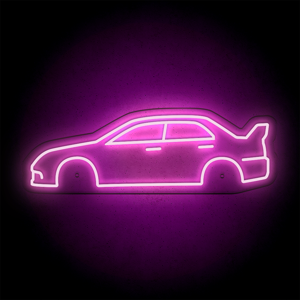 Néon LED mural - MITSUBISHI EVO 9