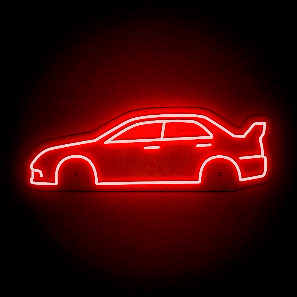Néon LED mural - MITSUBISHI EVO 9