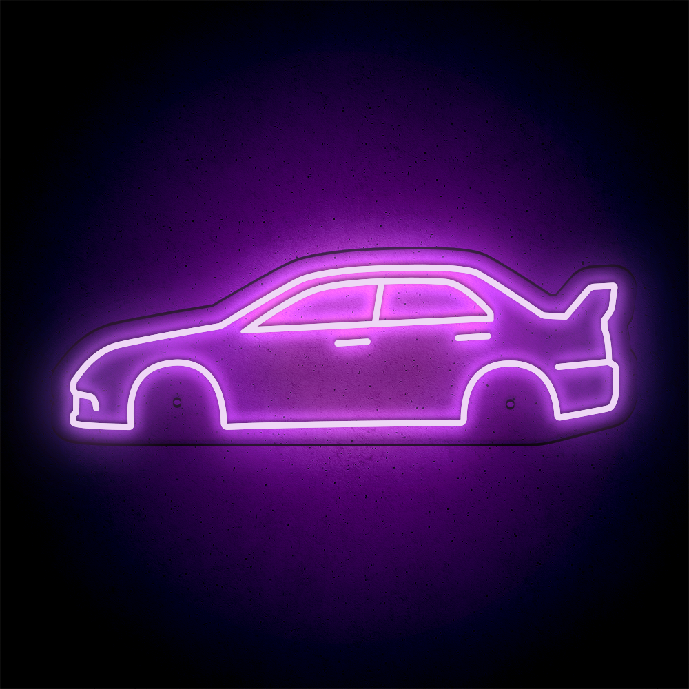 Néon LED mural - MITSUBISHI EVO 9