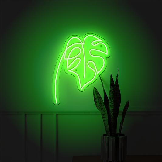 Néon LED mural - MONSTERA