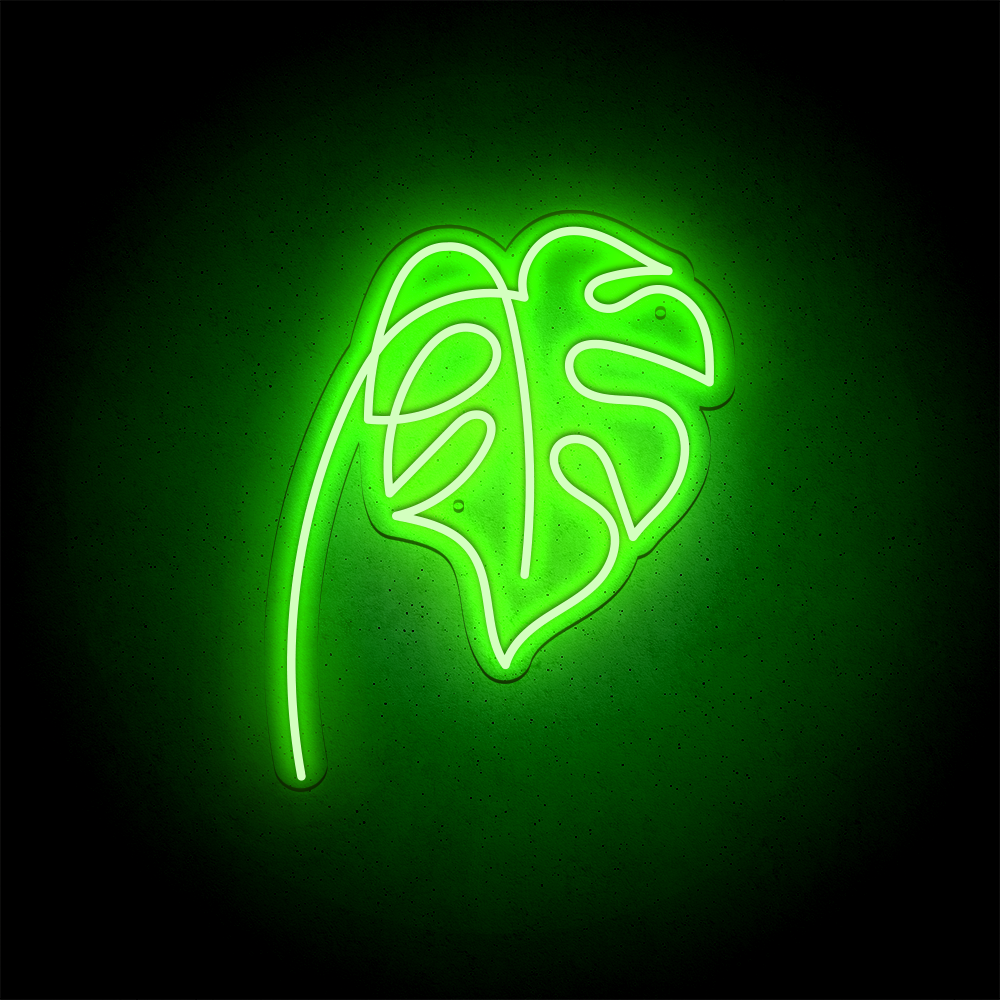 Néon LED mural - MONSTERA