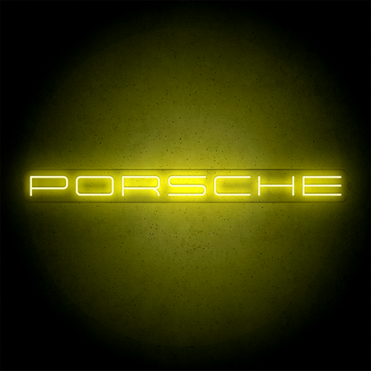 Néon LED mural - PORSCHE