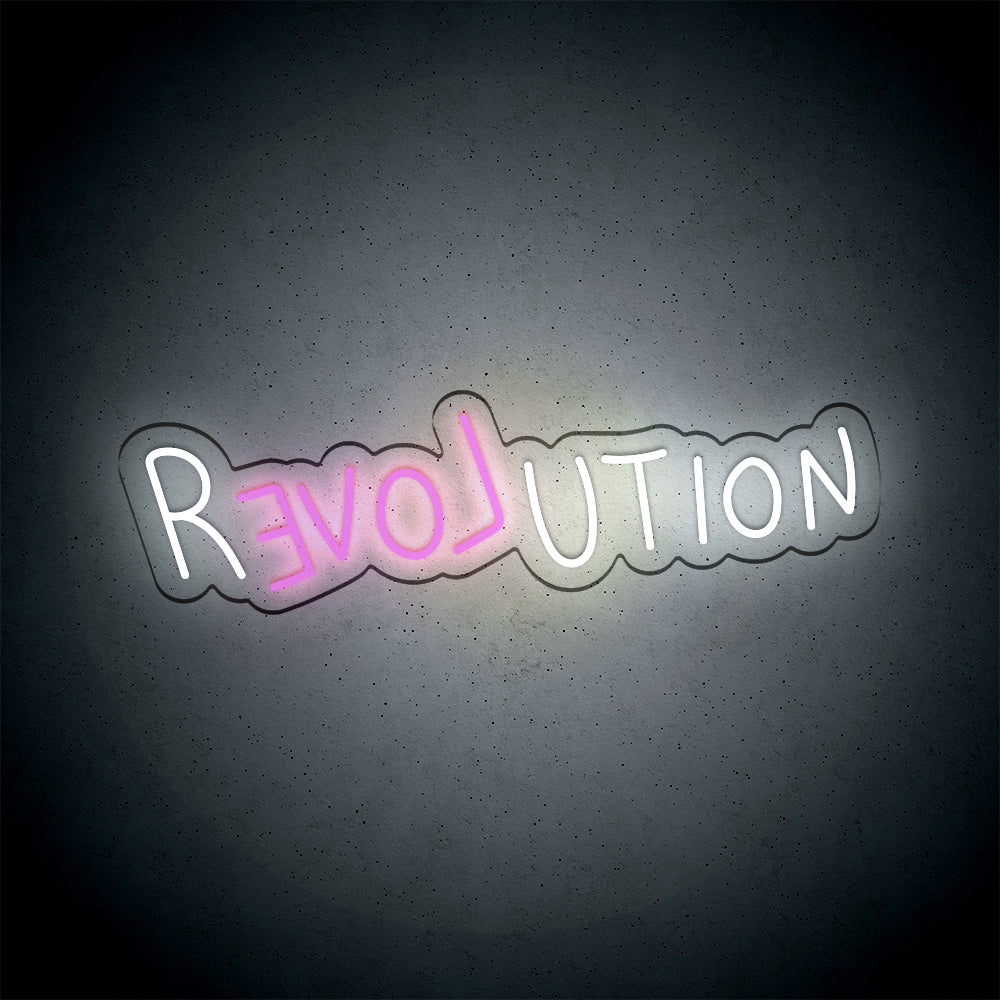 Néon LED mural – REVOLUTION